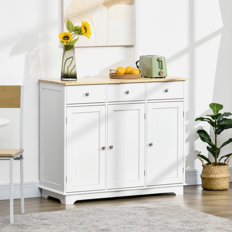 Sideboard Kitchen Storage Cabinet with 3 Drawers