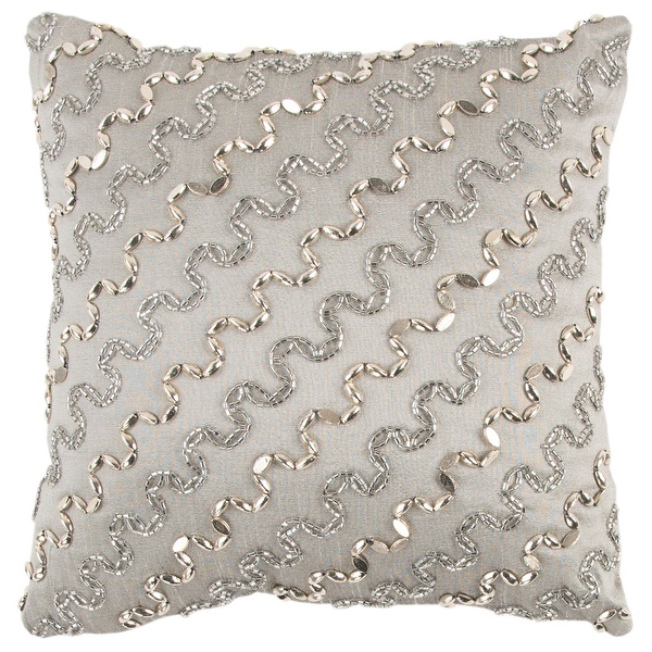Grey deals beaded cushion