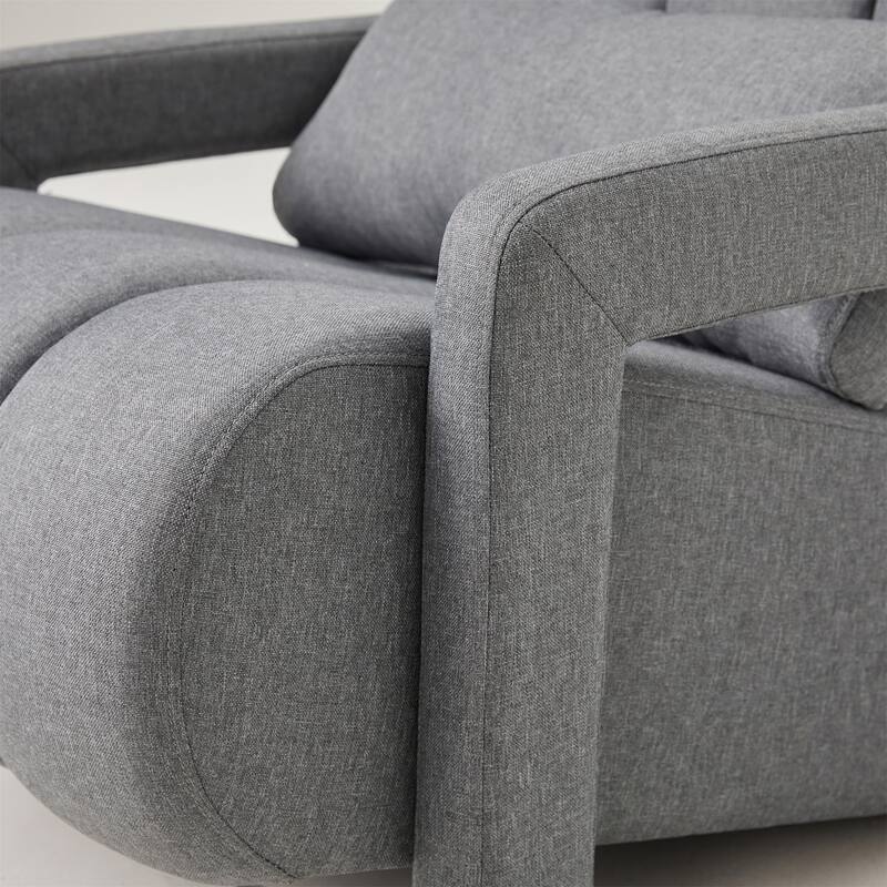 Modern Upholstered accent chair with a pillow
