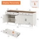 preview thumbnail 38 of 45, Farmhouse Sideboard, Buffet Cabinet with Storage Cabinets