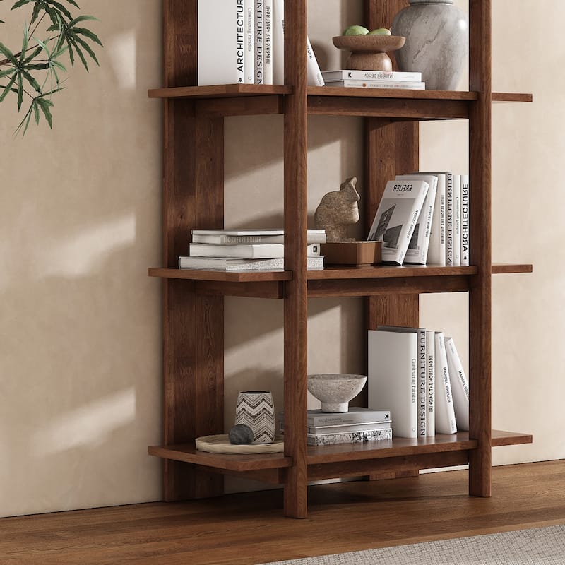 Christopher Knight Home - Ellie 4-Tier 70"H Acacia Wood Open Bookcase