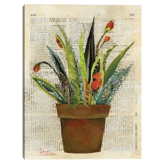 Succulent Salutations Canvas Art Print