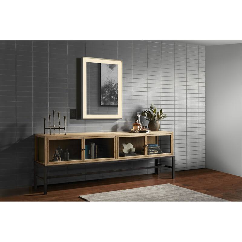 Robern YM2743RPCMD3K Sculpt 27"W x 43"H Rectangular Flat Metal Framed