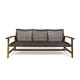 preview thumbnail 7 of 12, Hampton Outdoor Wood and Wicker Sofa by Christopher Knight Home mix mocha, natural stained finish
