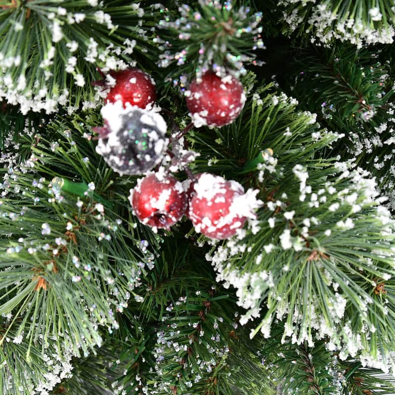 Puleo International 5 ft. Pre-lit Potted Vancouver Pine Artificial Christmas Tree