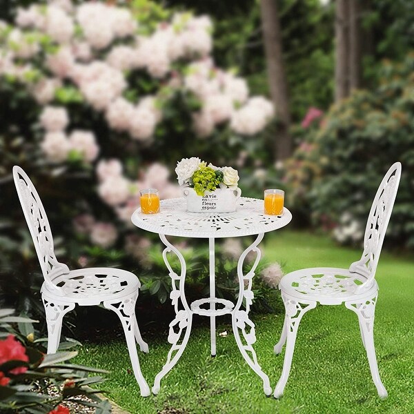 3Piece Aluminum Outdoor Patio Rose Sets With Table On Sale
