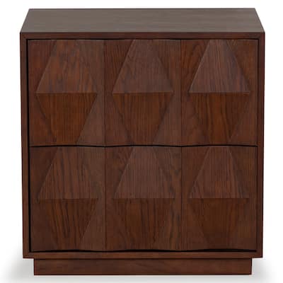 SAFAVIEH Couture Riabelle Wood 2 Drawer Nightstand