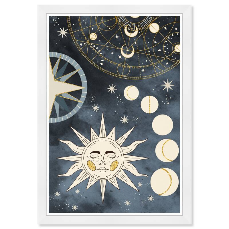 Wynwood Studio Prints Astronomy and Space Celestial Map Blue and Modern & Contemporary Wall Art Canvas Print