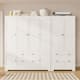 Option White - 7 Doors with 5 Drawers and 2 Cabinet