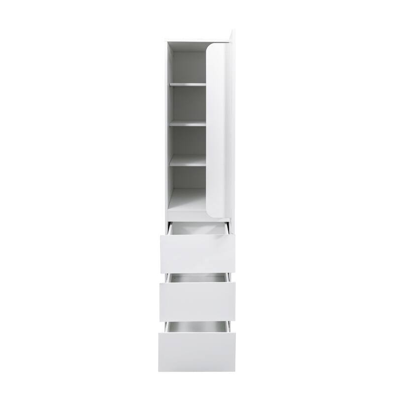 Kitchen Pantry Storage Cabinet,Food Pantry Cabinet with Doors ,shelves and drawers