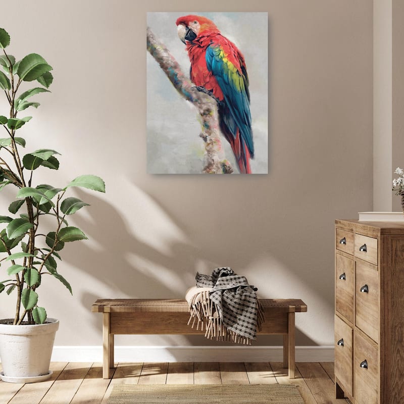 Island Aviary II By Studio Arts Canvas Art Print