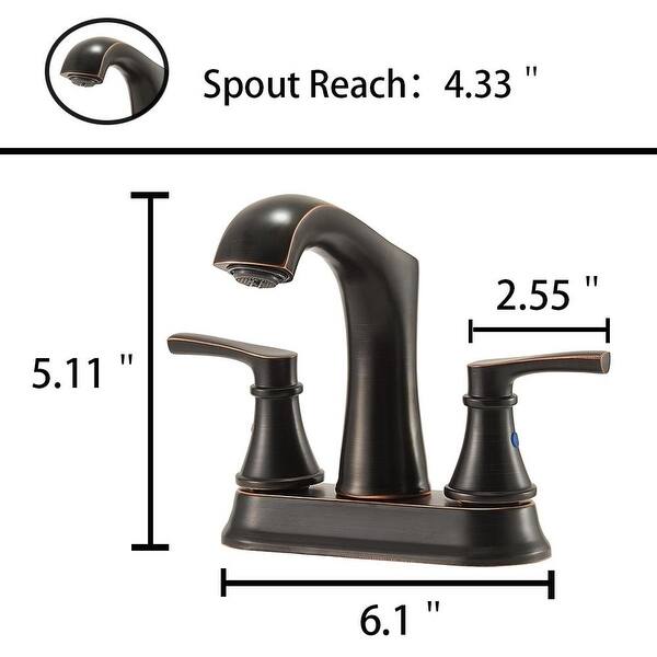Oil Rubbed Bronze Vanity Sink Faucet Bath Lavatory Sinks Faucets Set
