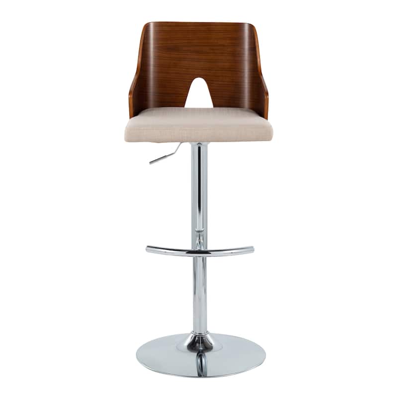 Carson Carrington Adrianna Adjustable Bar Stool with Rounded T Footrest (Set of 2)