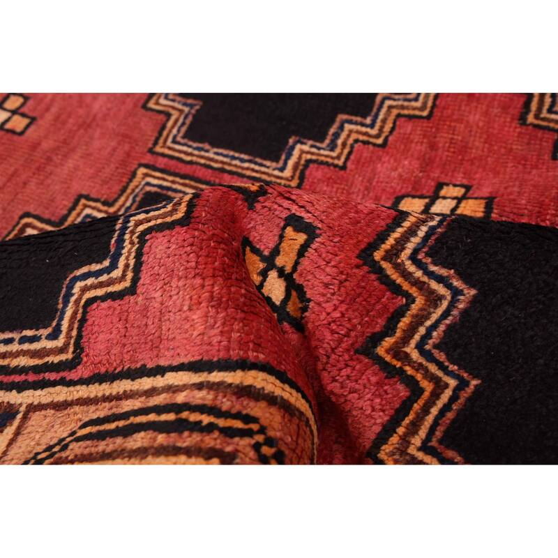 ECARPETGALLERY Hand-knotted Melis Vintage Red Wool Rug - 3'10 x 8'5