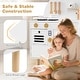 preview thumbnail 25 of 28, Costway Play Kitchen for Kids with Stoves Faucet Sink Microwave Oven - See Details
