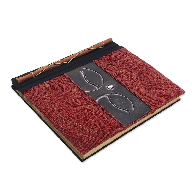 Novica Handmade Buddhas Eyes In Red Wood And Natural Fiber Photo Album