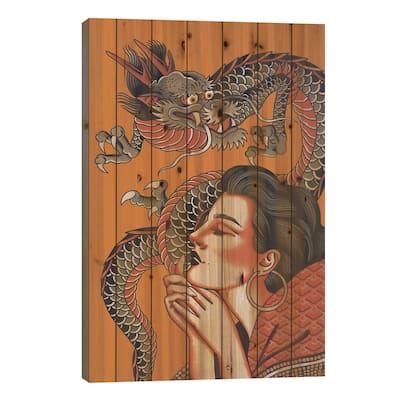 Make A Wish Print On Wood by Jessica O. - Multi-Color
