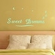 preview thumbnail 1 of 4, Walplus Peel and Stick Glow In The Dark Sweet Dream Wall Sticker Home Room Decor