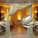 preview thumbnail 6 of 10, 3 Panels Wedding Arch Draping Fabric, 2.5x19.5 ft Chiffon Draping Fabric, Wedding Arbor Drapery for Ceremony Reception