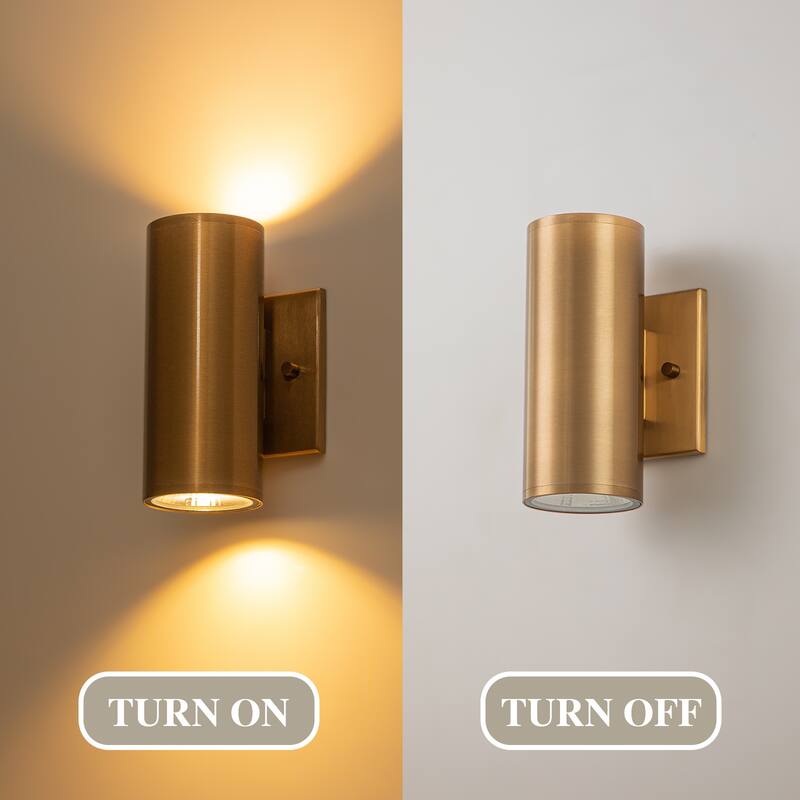 2 - Light Modern Industrial LED Outdoor Wall Sconce