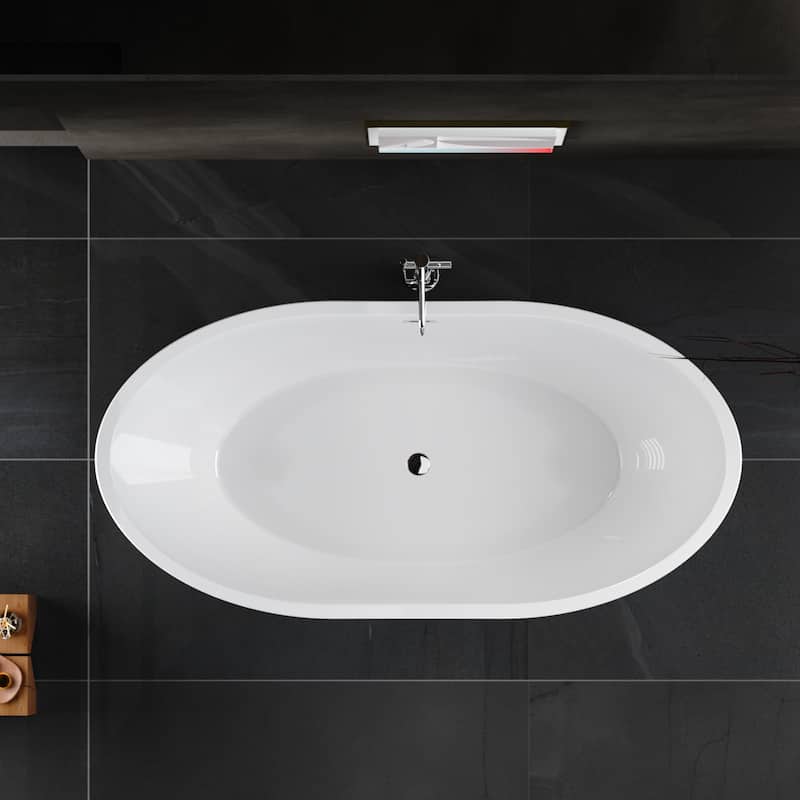 Empava Freestanding Bathtubs Acrylic Stand Alone Soaking Tubs
