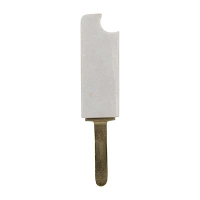 Sagebrook Home Aluminum and Marble Bitten Popsicle Sculpture - 13" x 3" x 2"
