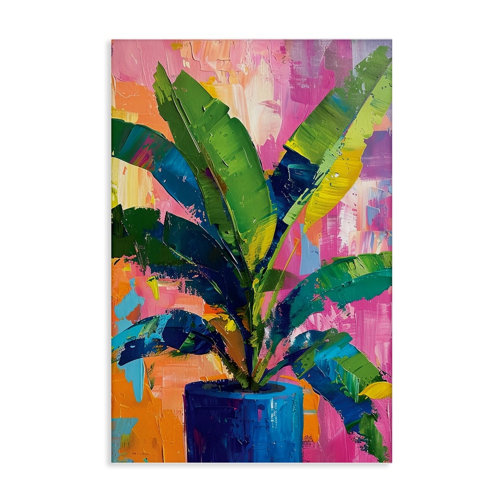 Stupell Modern Bright House Plant Canvas Wall Art Design By LSR Design Studio