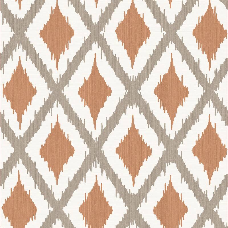 Ikat Rust Wallpaper - N/A