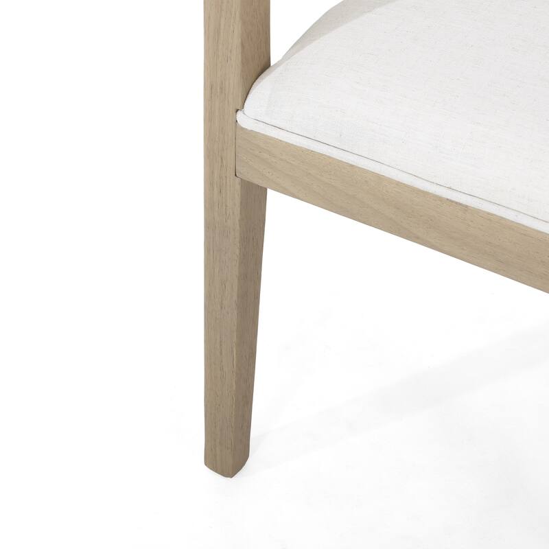 Ladieu Fabric and Wood Tub Dining Chairs （Set of 2）by Christopher Knight Home
