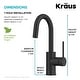 preview thumbnail 58 of 124, Kraus Oletto Single Handle 1-Hole Kitchen Bar Faucet
