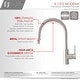 preview thumbnail 34 of 49, STYLISH Kitchen Sink Faucet Single Handle Pull Down Dual Mode in Stainless Steel - Faucet Height: 14 1/8" | Spout Height: 6 3/4"