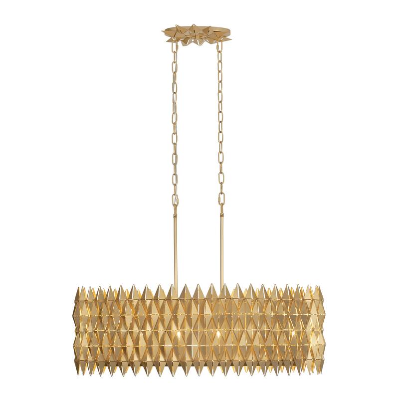 Varaluz Forever 6-light French Gold Linear Pendant