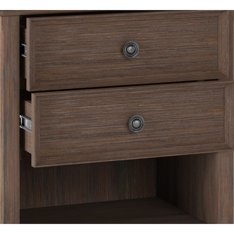 WYNDENHALL Halifax SOLID WOOD 24 inch Wide Bedside Nightstand Table