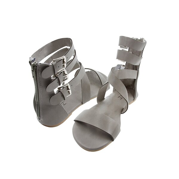 high ankle flat sandals