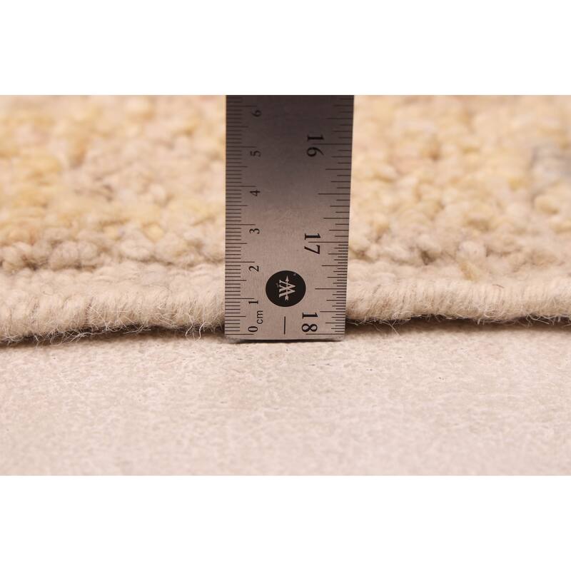 ECARPETGALLERY Hand-knotted Looma Ivory Wool Rug - 8'3 x 9'9