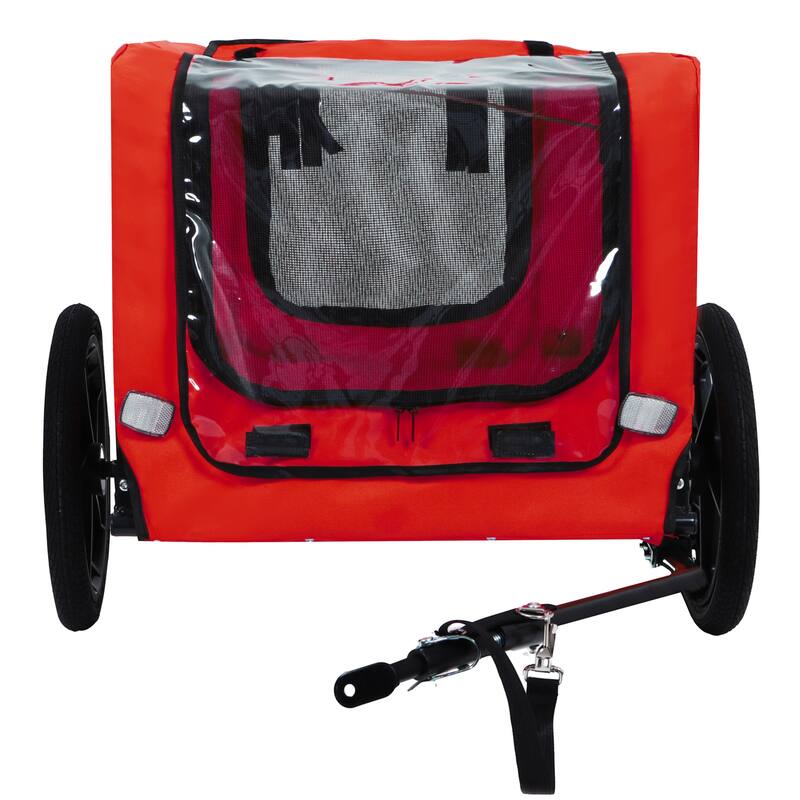 Pet Bike Trailer Dog Cart for Bicycle,Suitable for Small and Medium Pets, Easy Folding Cart Frame, Non-Slip Floor