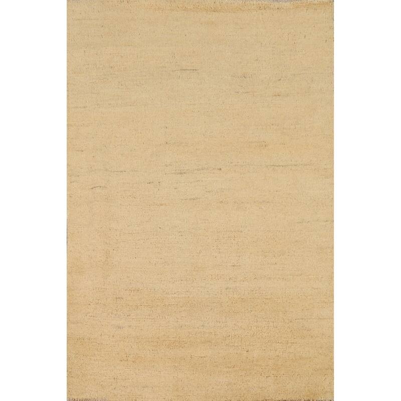 Modern Gabbeh Oriental Foyer Rug Handmade Contemporary Wool Carpet - 2'7"x 3'11"