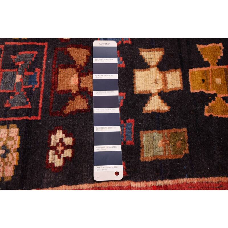 ECARPETGALLERY Hand-knotted Melis Vintage Dark Navy, Red Wool Rug - 5'11 x 4'11