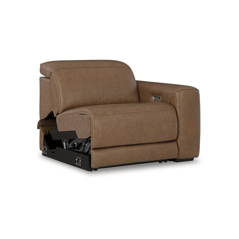 Signature Design by Ashley Rally-Up Brown 6-Piece Power Reclining Sectional with Console - 155" W x 142" D x 34" H