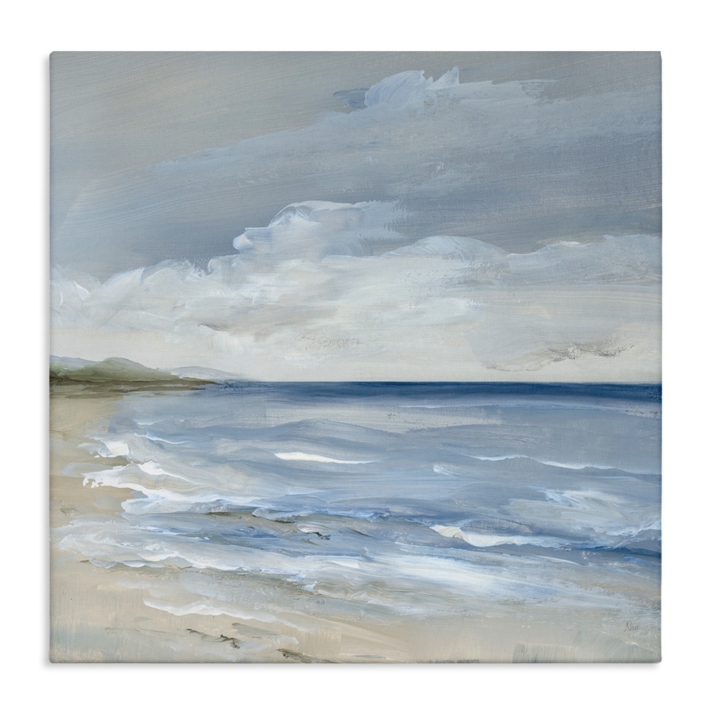 Stupell Stormy Beach Landscape Canvas Wall Art Design By Nan
