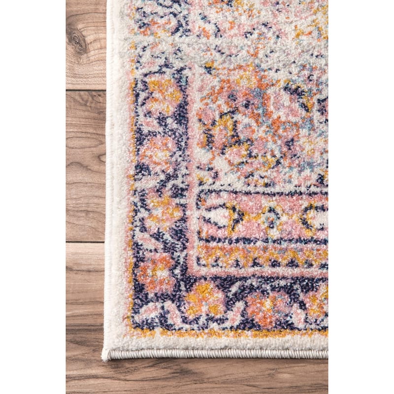Nuloom Vintage Persian Medallion Faded Area Rug