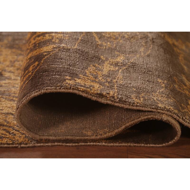All-Over Abstract Area Rug Hand-Knotted Wool Carpet - 7'7"x 9'8"