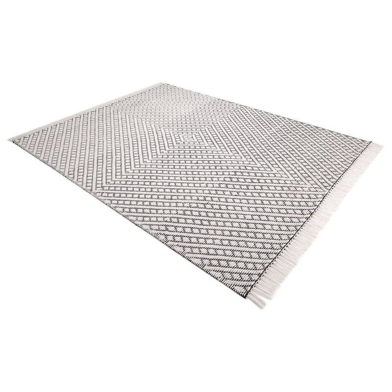 Overton Handmade Modern Contemporary Geometric Area Rug