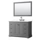 Option Dark Gray, Black Trim, Giotto Quartz Top