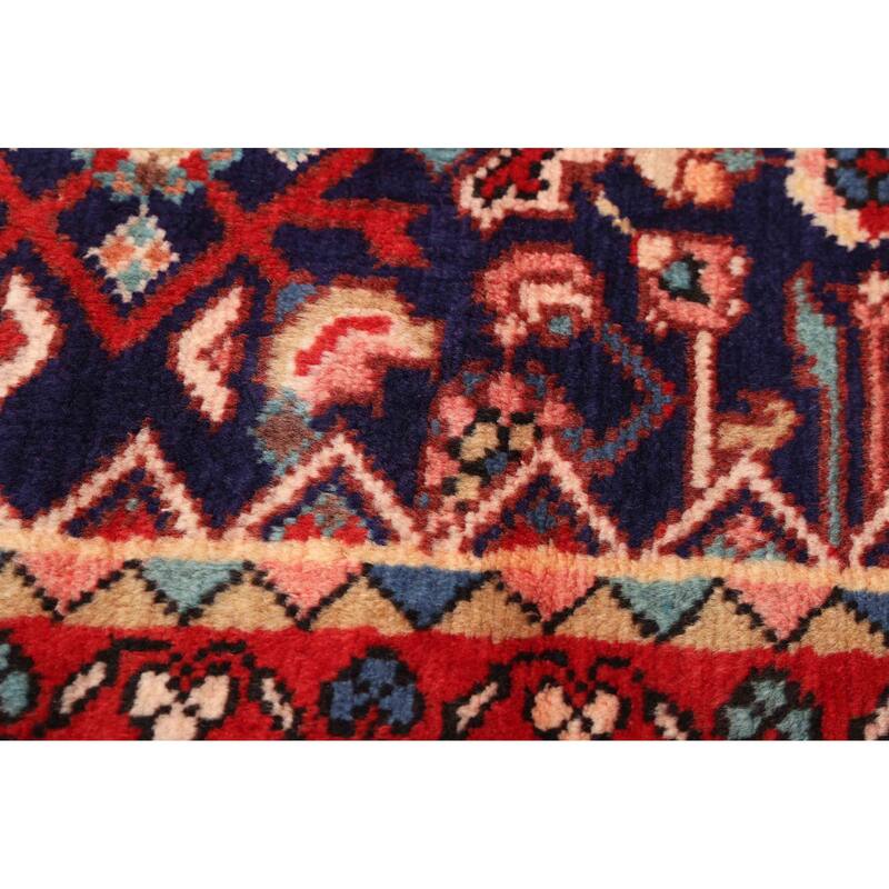 ECARPETGALLERY Hand-knotted Andelz Navy Wool Rug - 4'9 x 9'10