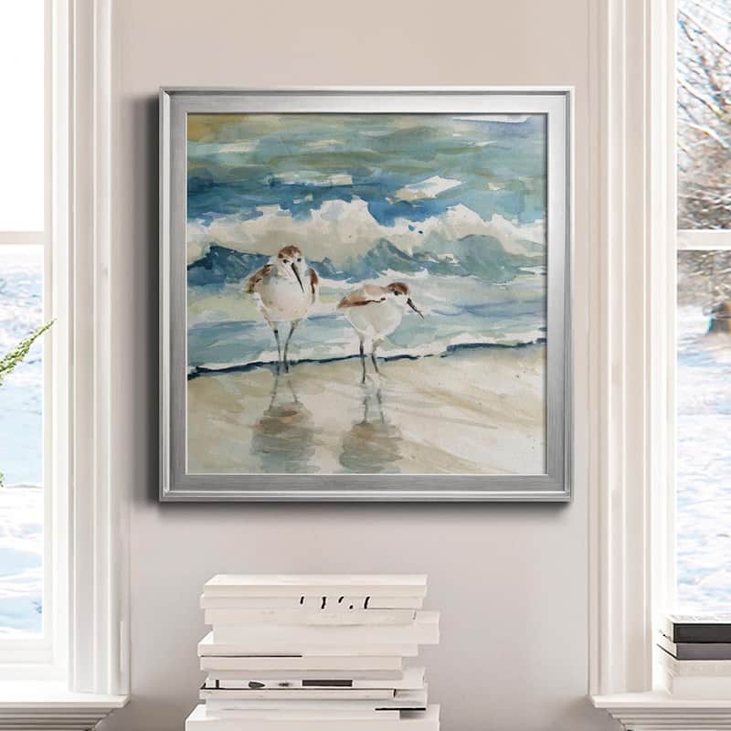 Beach Birds-Premium Framed Canvas - Ready to Hang