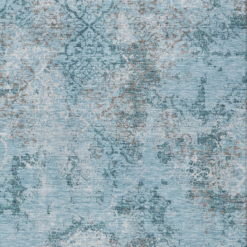 HomeRoots Floral Transitional Rectangle Outdoor Rug