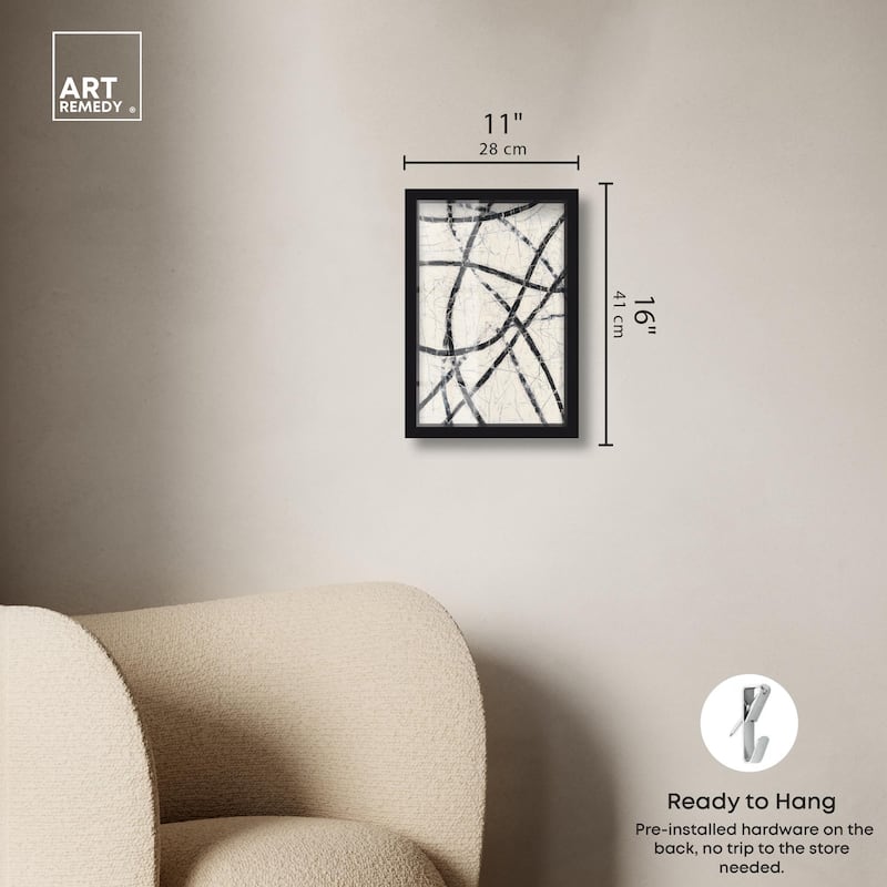 Intersecting Lines II Shadowbox by Art Remedy