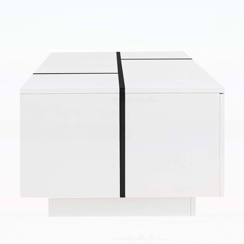 Extendable Coffee Table,Ample Storage for Living Room