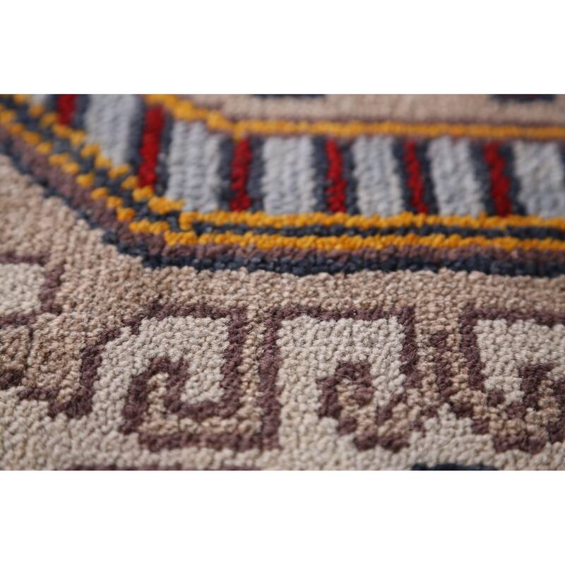 Heriz Serapi Indian Runner Rug Hand-Knotted Wool Carpet - 2'8" x 8'0"